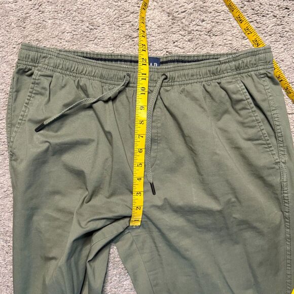 GAP Women Pants Size L Joggers Olive Green Granola Girl Relaxed Boyfriend - Picture 4 of 8